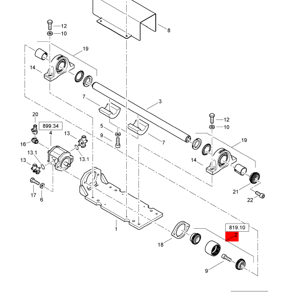 BOMAG Vibration Coupling Kit Part Number 05614089