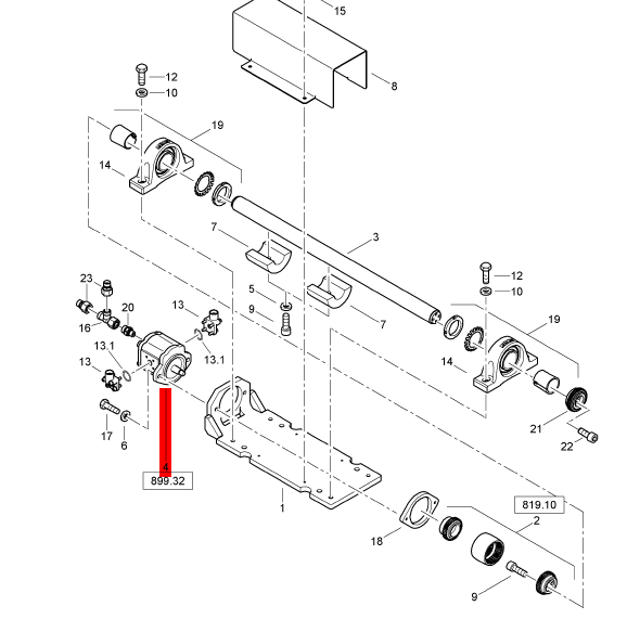 BOMAG vibration motor part number 05813310