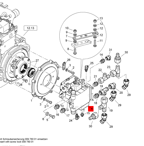BOMAG walking pump assembly part number 05802699