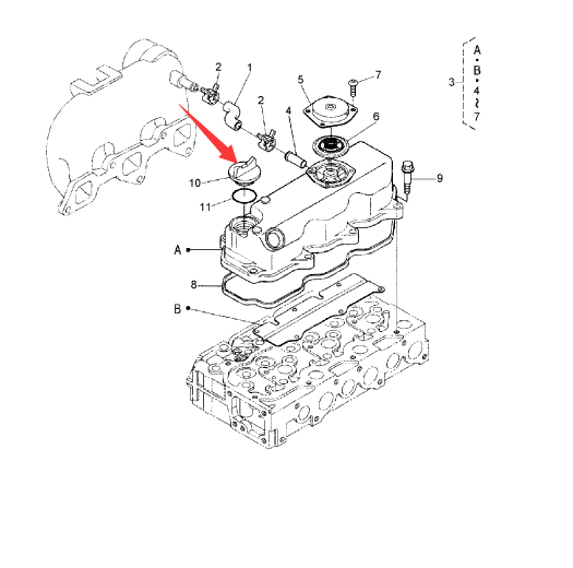 BOMAG oil cap part number 05741601