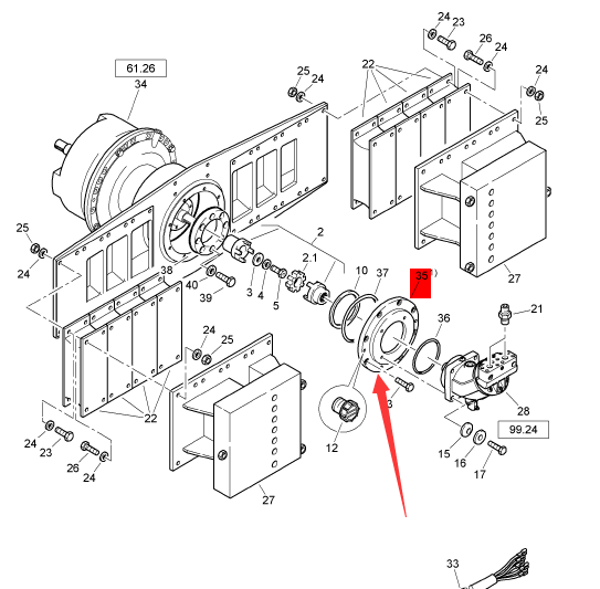 BOMAG block sealing ring part number 0622193