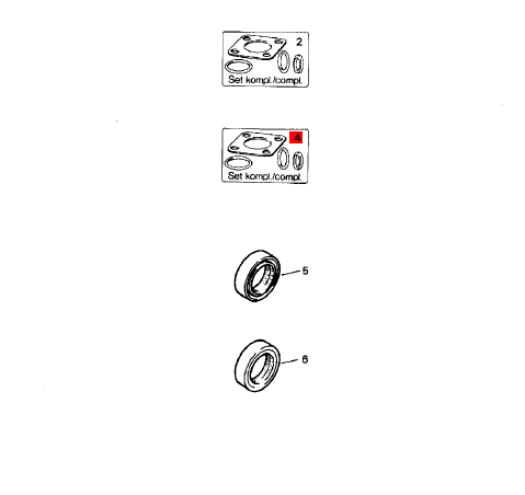 BOMAG engine overhaul kit part number 05715219