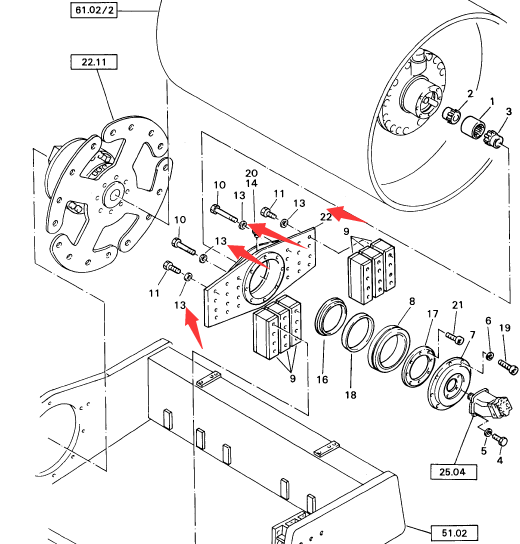 BOMAG anti loosening gasket part number 08511730