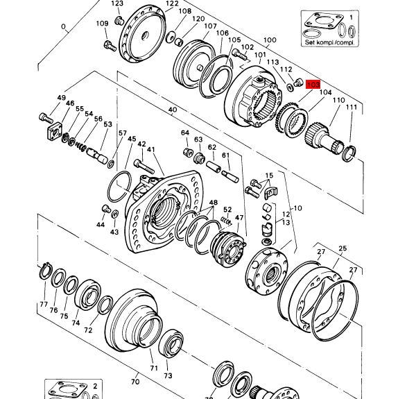BOMAG walking motor brake pad copper sheet part number 05815389