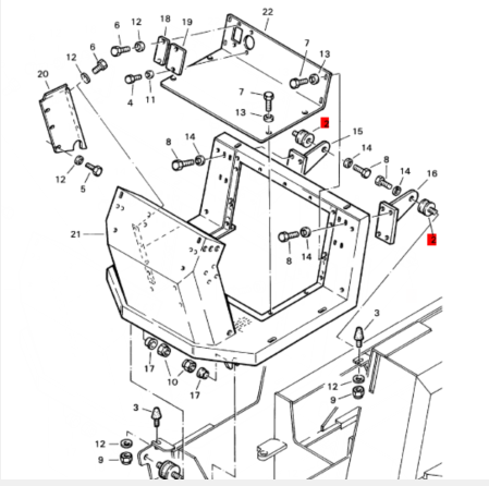 BOMAG cab shock absorber block part number 06127525