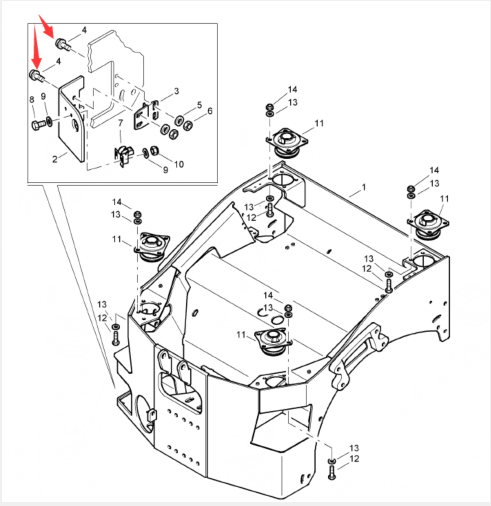 BOMAG fastening bolt part number 07210891