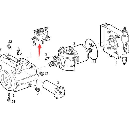 BOMAG walking pump manual control valve part number 05985309