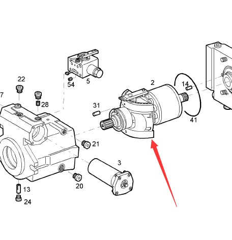 BOMAG walking pump pump Dan part number 05985305