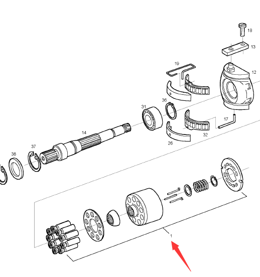 BOMAG walking pump pump Dan part number 05985313