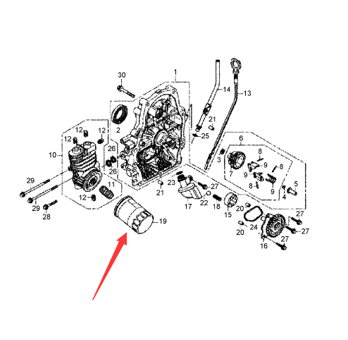 BOMAG machine filter part number 05748724