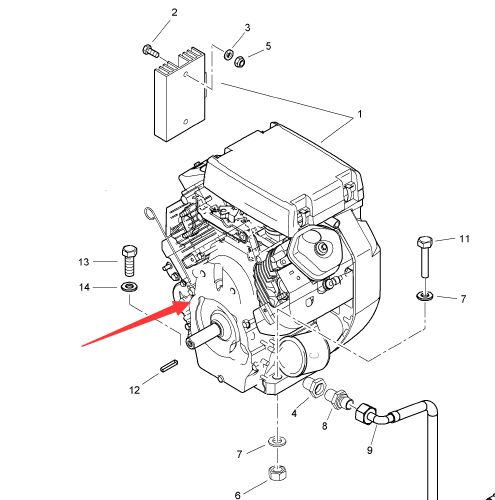 BOMAG gasoline engine part number 05050376