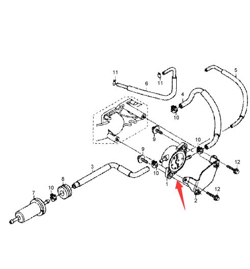 BOMAG gasoline pump part number 05748849