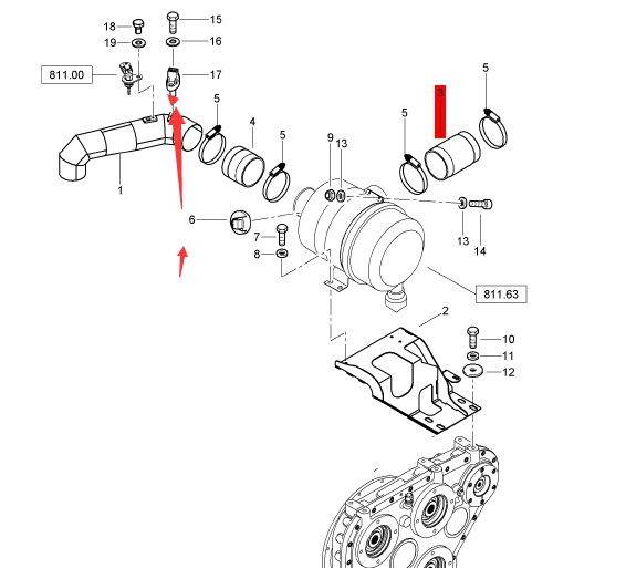BOMAG intake temperature sensor part number 05877243