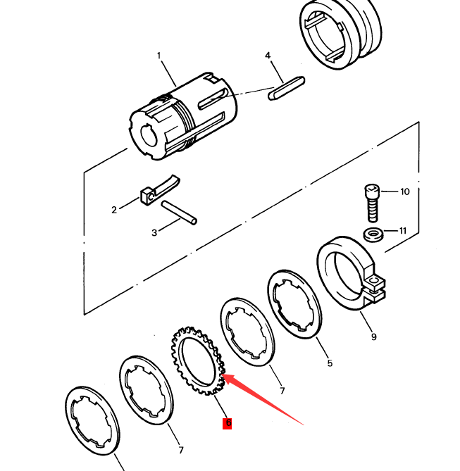 BOMAG outer brake disc part number 05633011