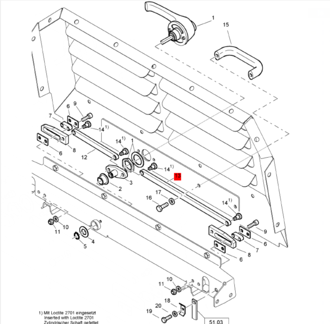BOMAG rail part number 58070966