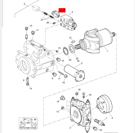 BOMAG hydraulic pump solenoid valve part number 05546731