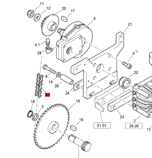 BOMAG Drive Chain Part Number 05511056