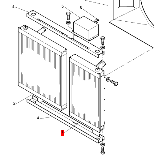 BOMAG radiator part number 05903128