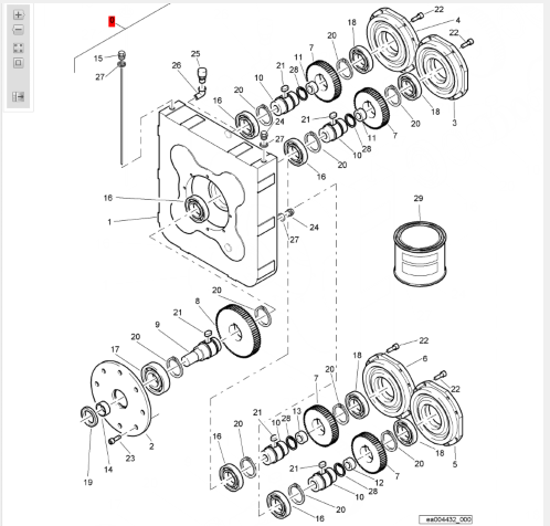 BOMAG transfer case assembly part number 333080417