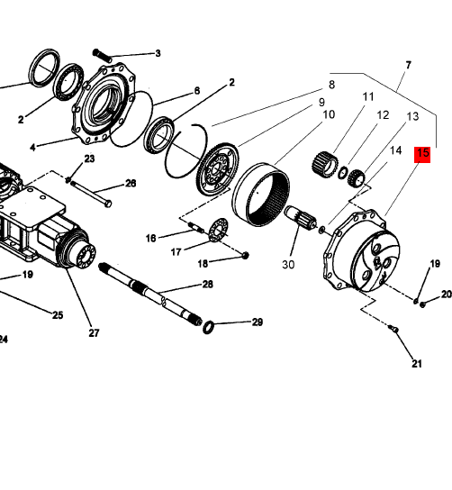 BOMAG planetary gearbox part number 32010072