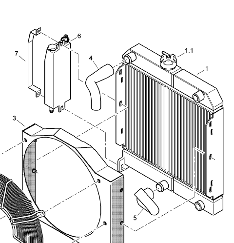 BOMAG cooling water tank part number 46240167