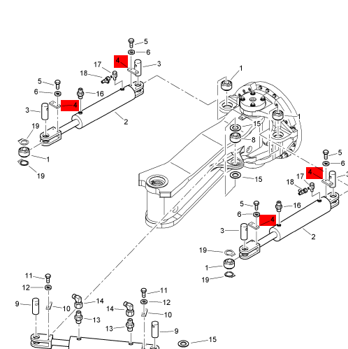 BOMAG steering cylinder lock plate part number 58050285