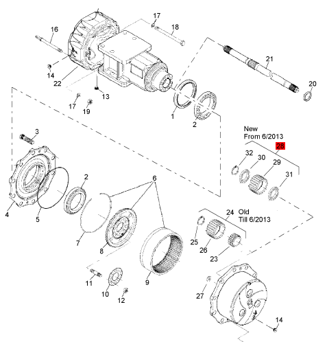 BOMAG Rear Axle Planetary Gear Part Number 32010121