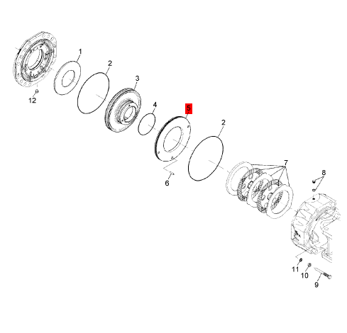 BOMAG thrust disc part number 05586429