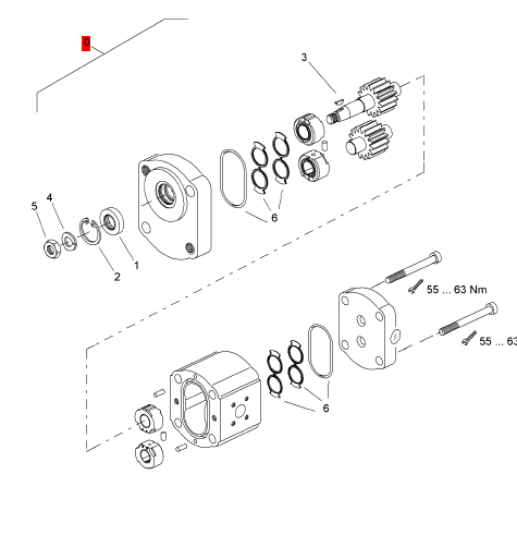 BOMAG vibration motor part number 05816258