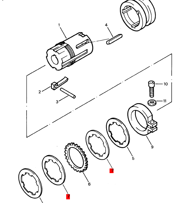 BOMAG outer brake disc part number 05634011