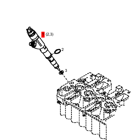 BOMAG fuel injector assembly part number 05720226
