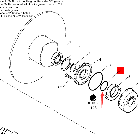 BOMAG steel wheel sealing ring part number 06221363