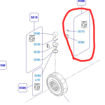 BOMAG plunger repair kit part number 05815117
