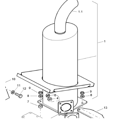 BOMAG muffler part number 05727449