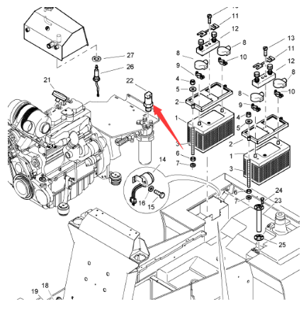 BOMAG hydraulic pressure switch part number 07993992