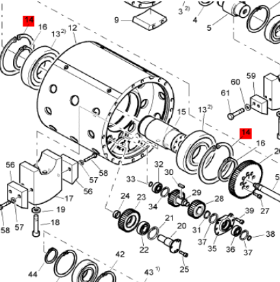 BOMAG internal snap ring part number 09227600