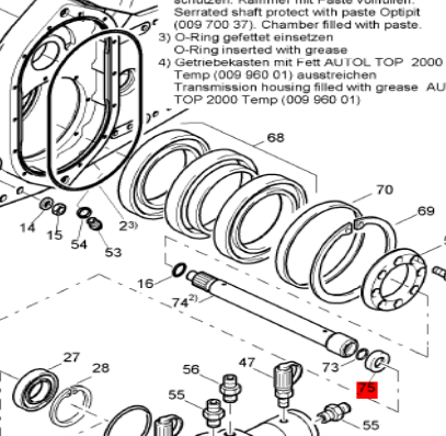BOMAG gasket part number 58010921