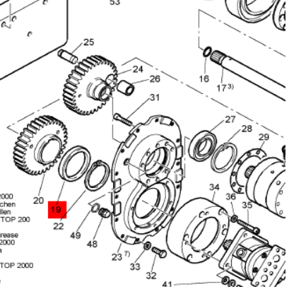  BOMAG sealing ring part number 58010522