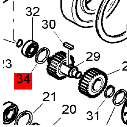 BOMAG intermediate vibration body retaining ring part number 09223400