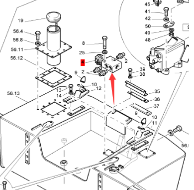 BOMAG solenoid valve assembly part number 05878121