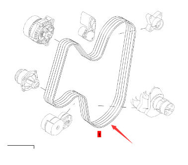 BOMAG engine belt part number 05715360