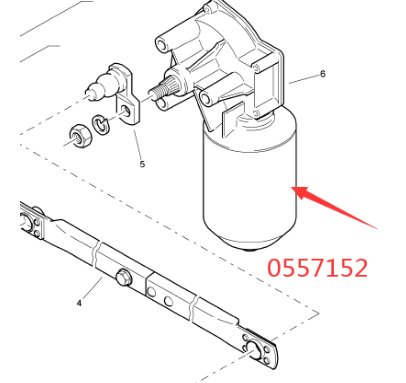 BOMAG front wiper motor part number 05050804
