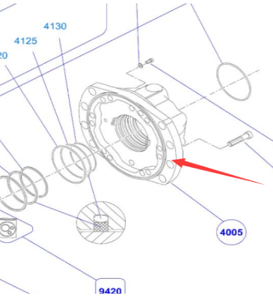 BOMAG walking motor assembly part number 05816234