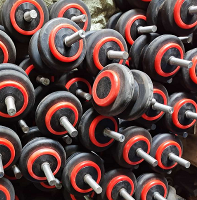 BOMAG rubber guide wheel part number 319020063