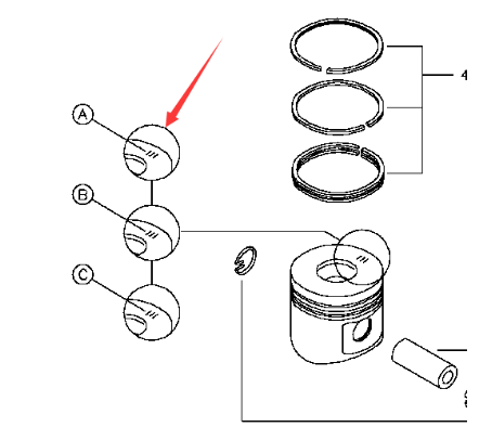 BOMAG piston component A part number 05713461