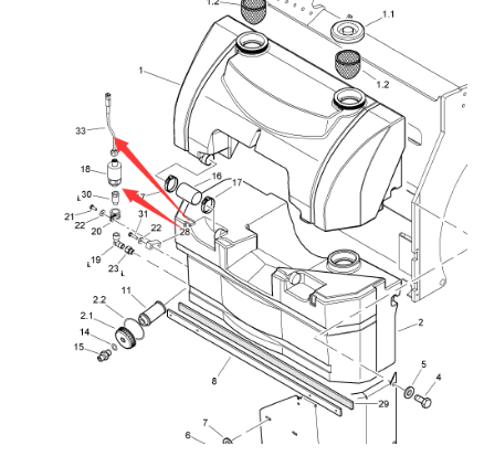 BOMAG water level sensor wire part number 92022842