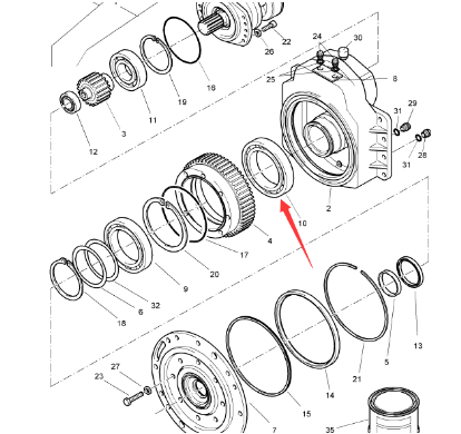BOMAG vibration reducer bearing part number 05901207