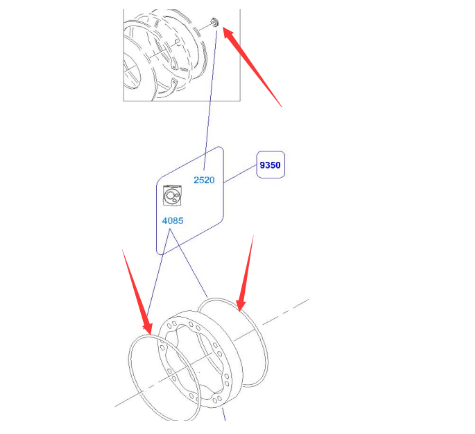 BOMAG sealing component part number 9350