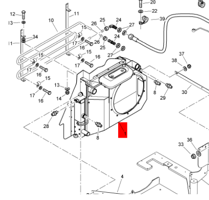 BOMAG engine water tank part number 05903295