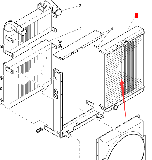 BOMAG engine water tank part number 05903167